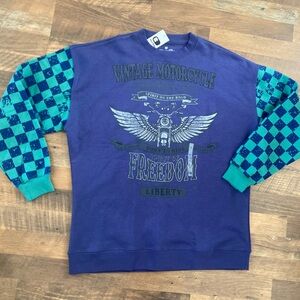 Vintage Motorcycle Graphic Sweatshirt